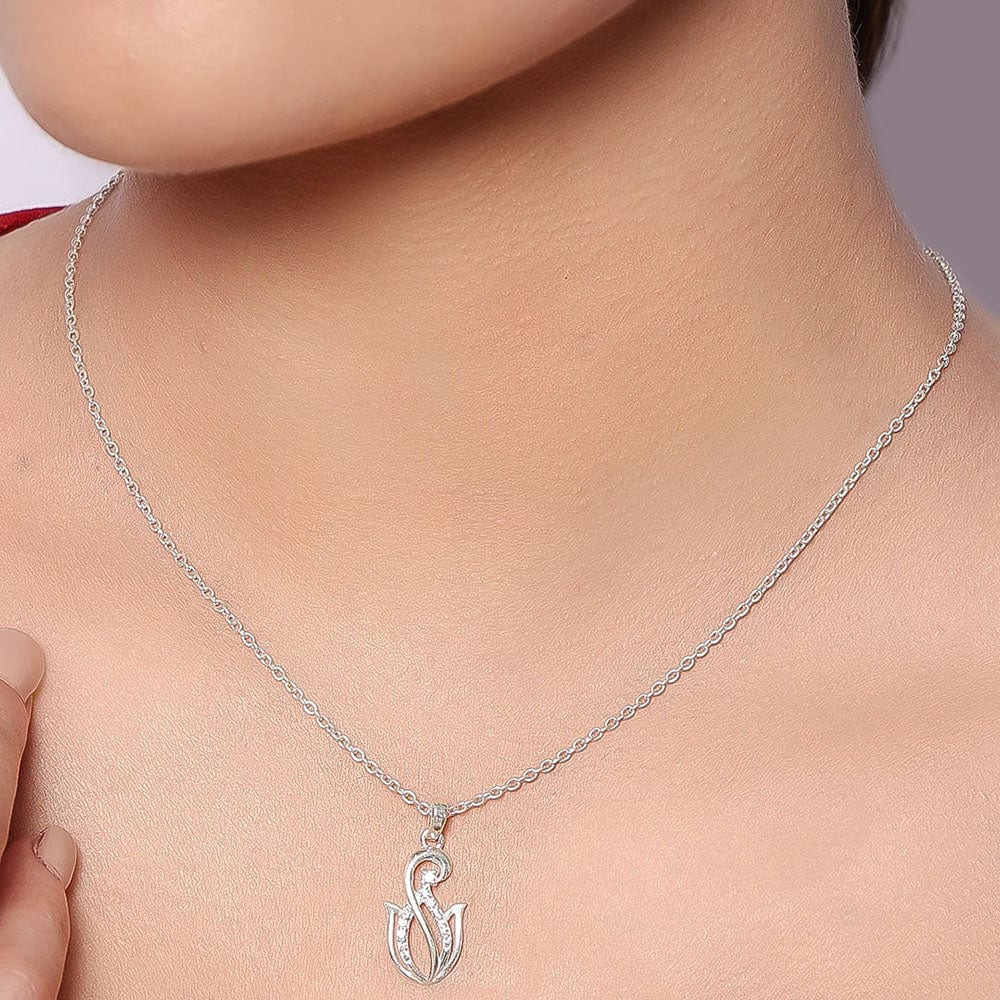 92.5 silver zircon pendant