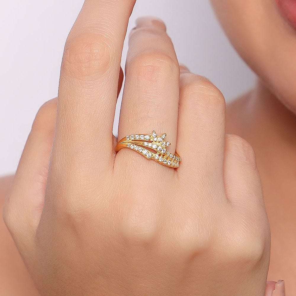 92.5 silver zircon mystic flow ring