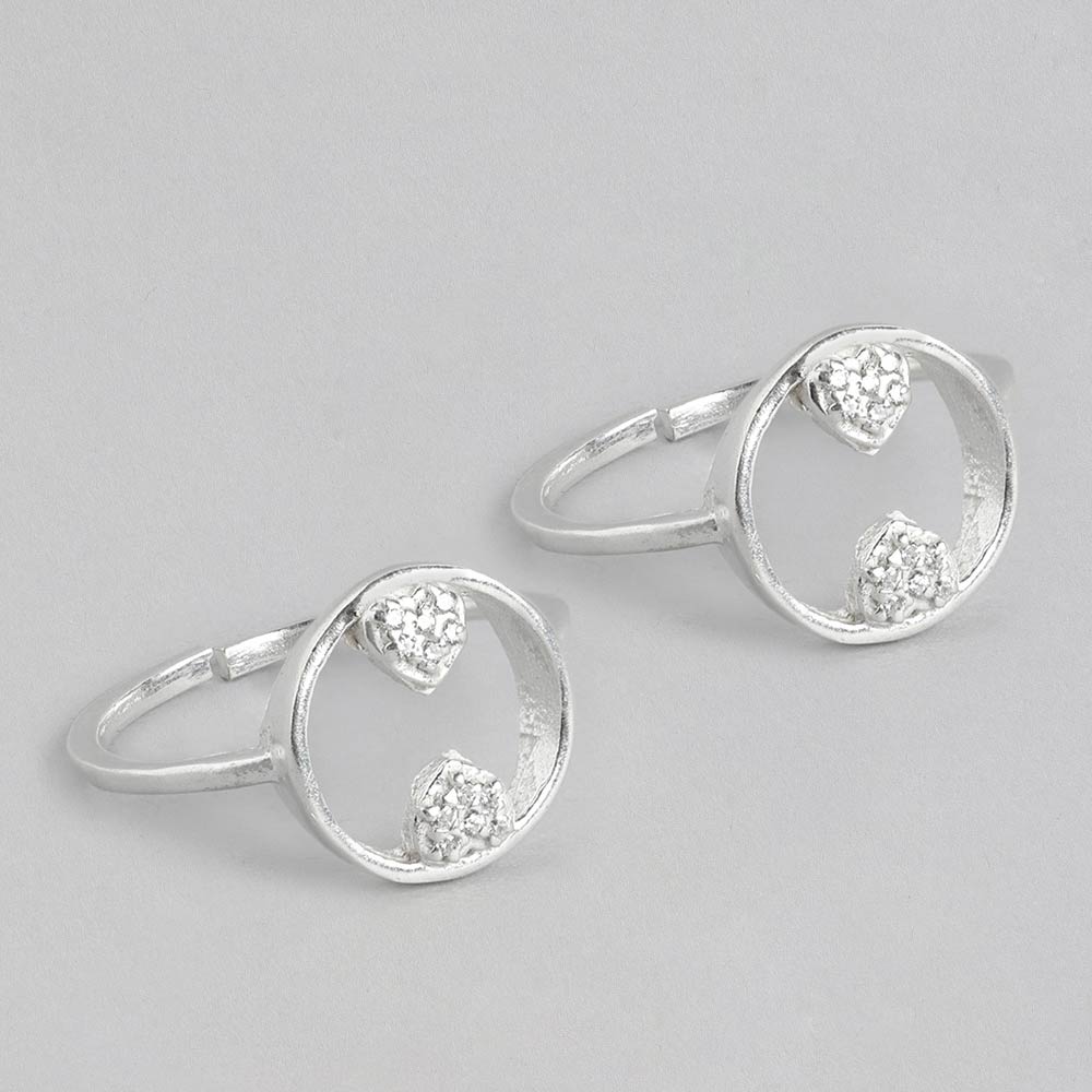 Silver Circle Of Life Toe ring
