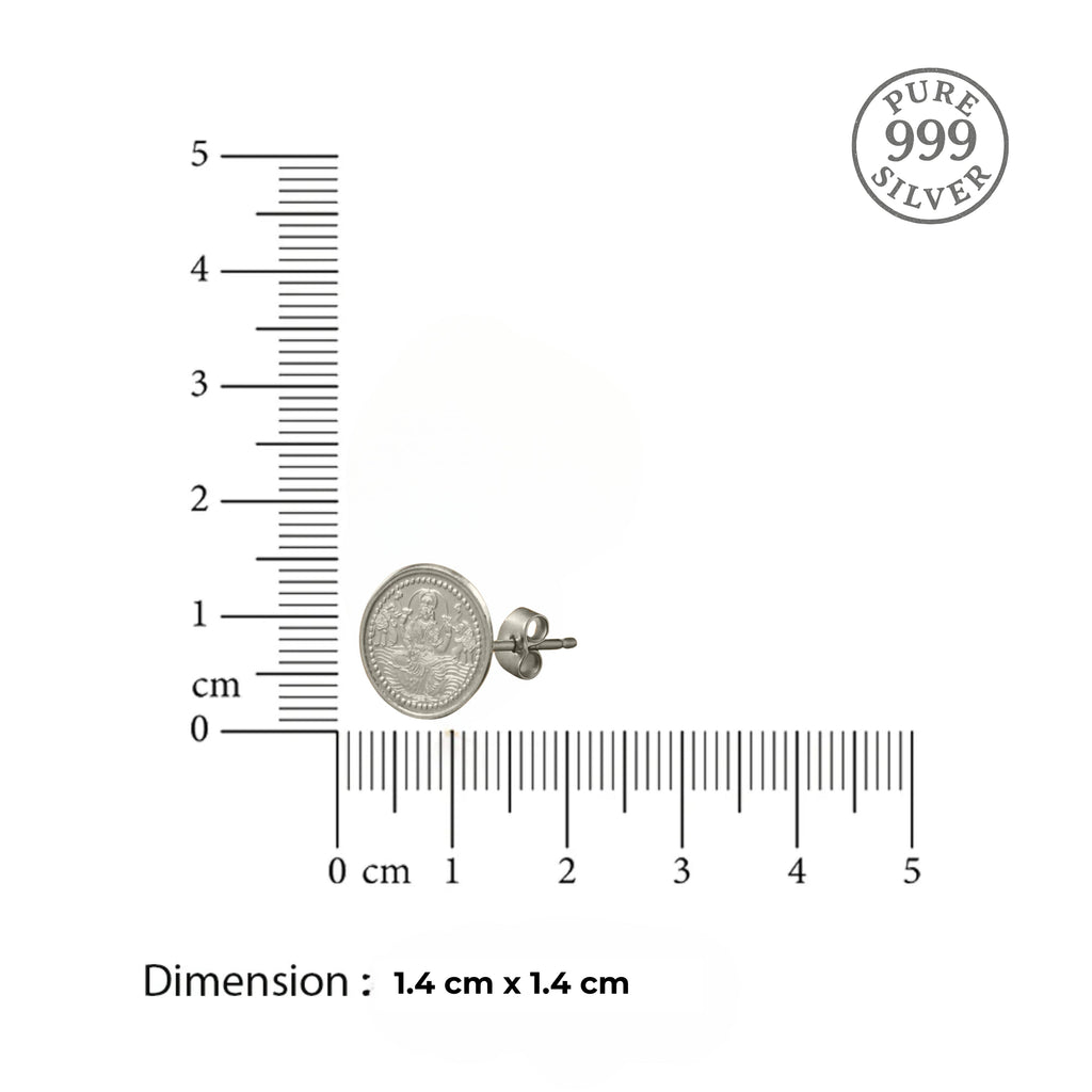Divine Grace 999 Sterling Silver Stud Earrings