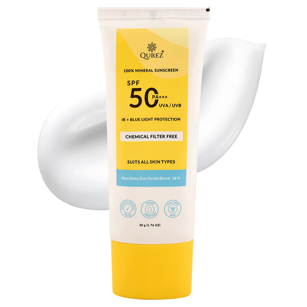 100% Mineral Sunscreen | SPF 50 PA+++ & Water Resistant| Great for Sports | Pregnancy Safe