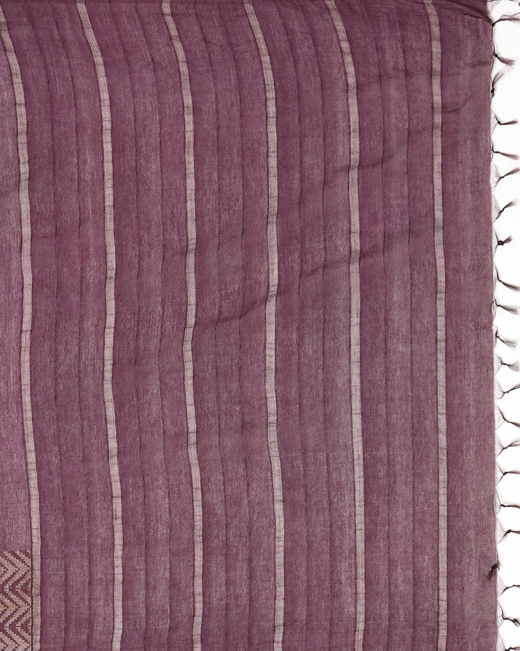 Whispering Chanderi Silk Wine Saree