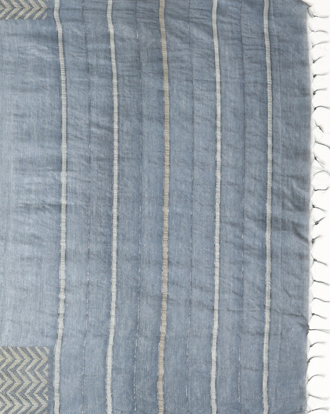 Incandescent Chanderi Silk Gray Saree
