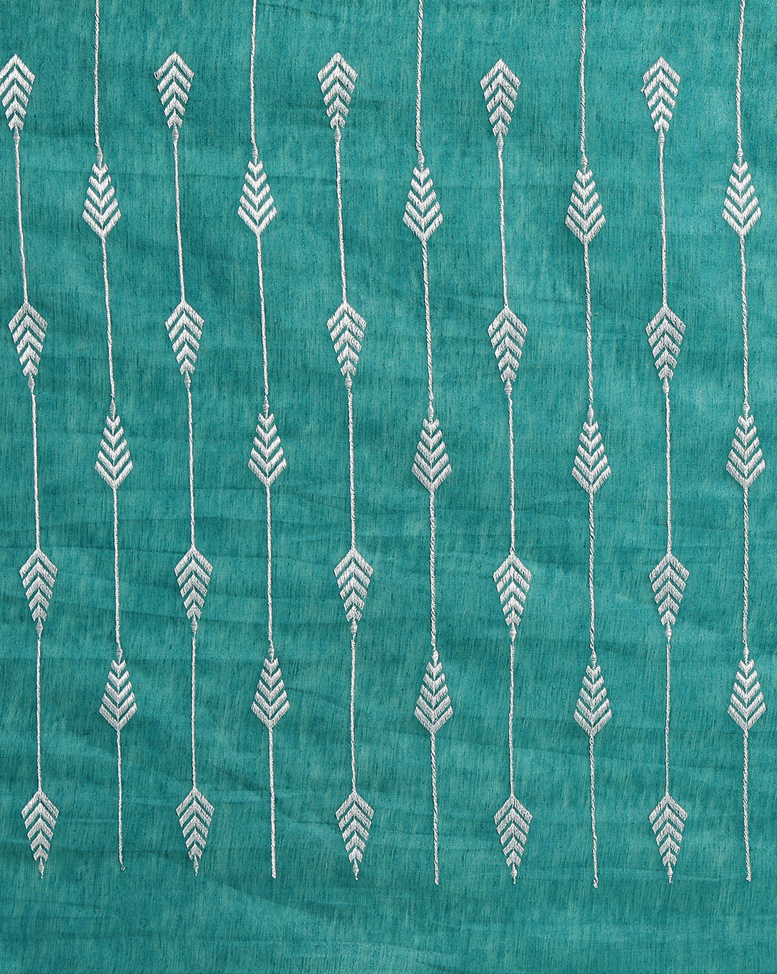 Eri Silk Rama Green Saree Handcrafted