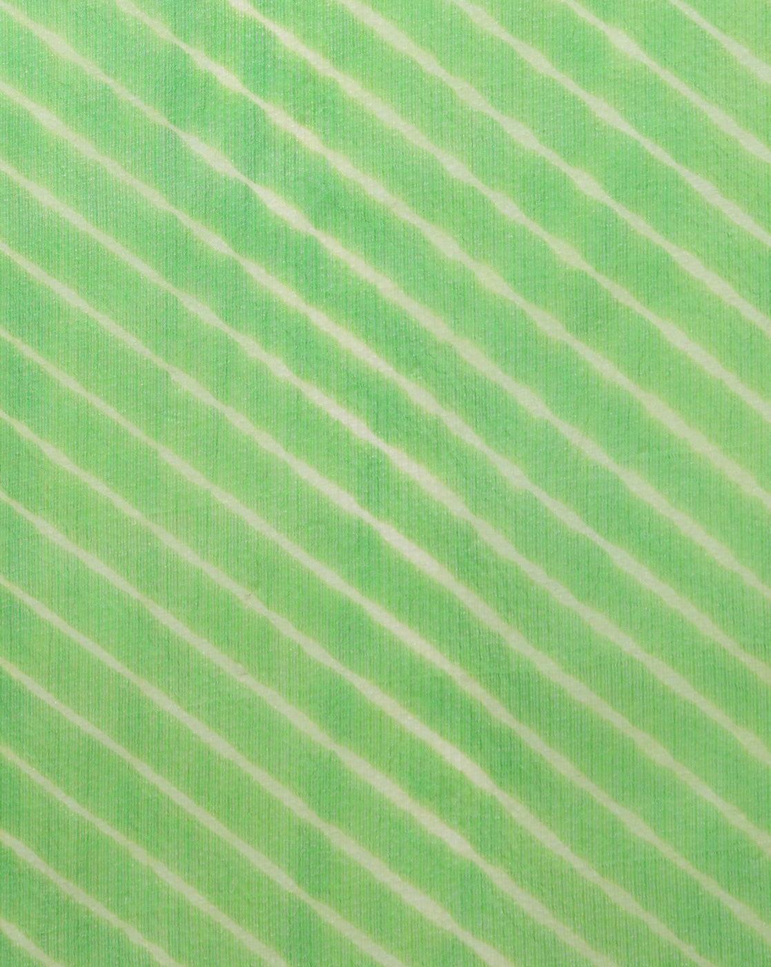Lehariya Pure Silk Kota Doria Leaf Green Saree Handcrafted