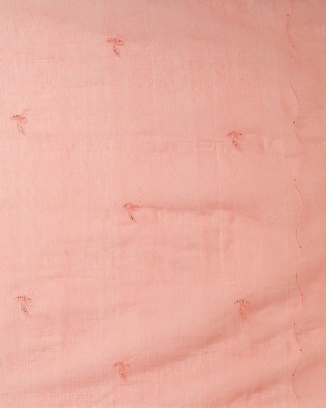 Brilliant Kota Doria Pink Suit Material Embroidered