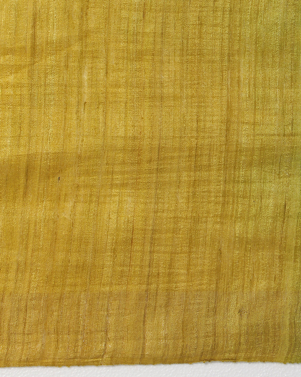 Silkmark Ghicha Tussar Silk Yellow & Blue Saree