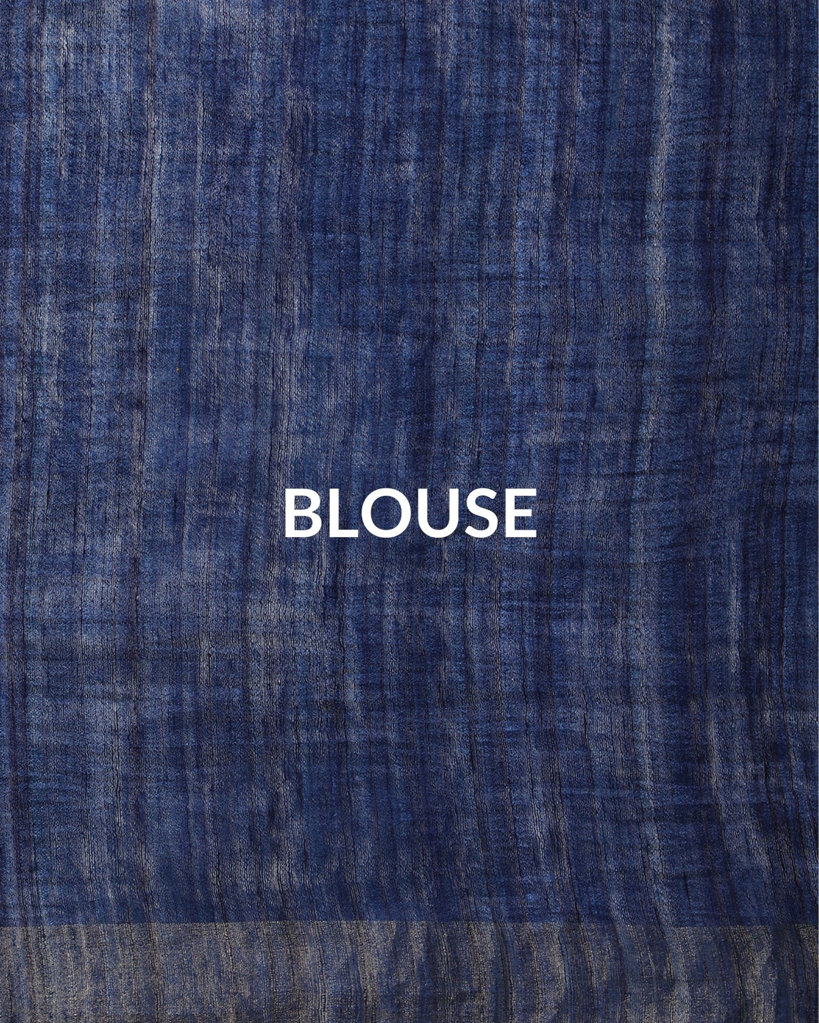 Silkmark Ghicha Tussar Silk Yellow & Blue Saree