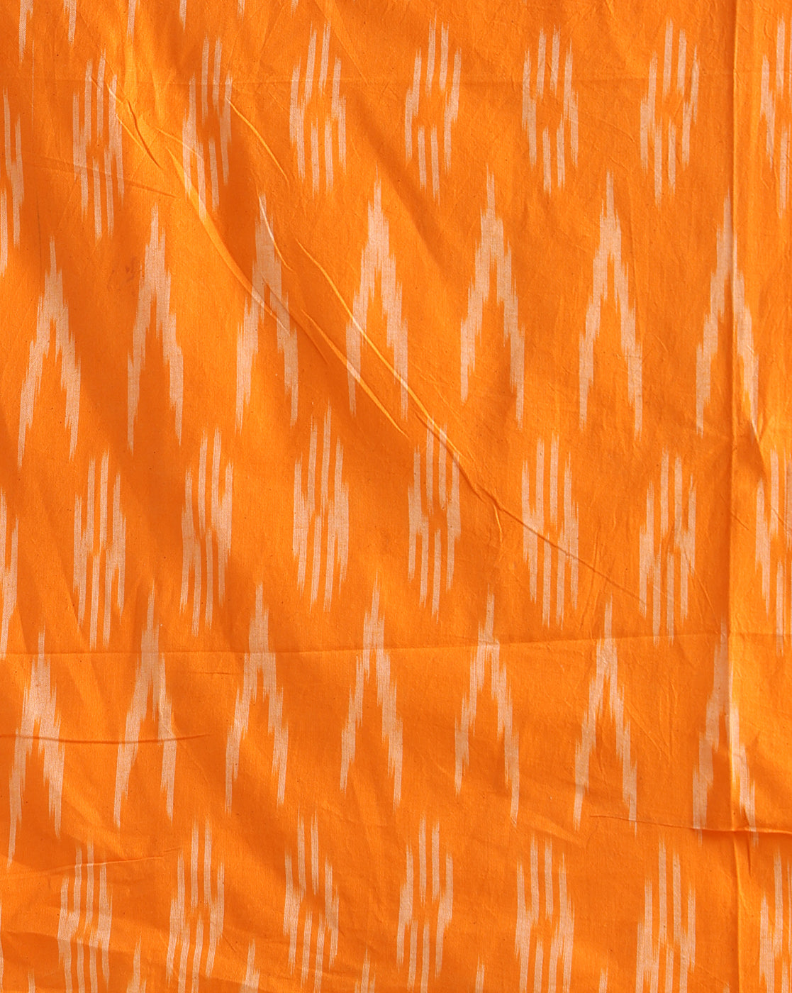 Pure Linen Precious Gray Dupatta & Orange Ikkat Kurti Set