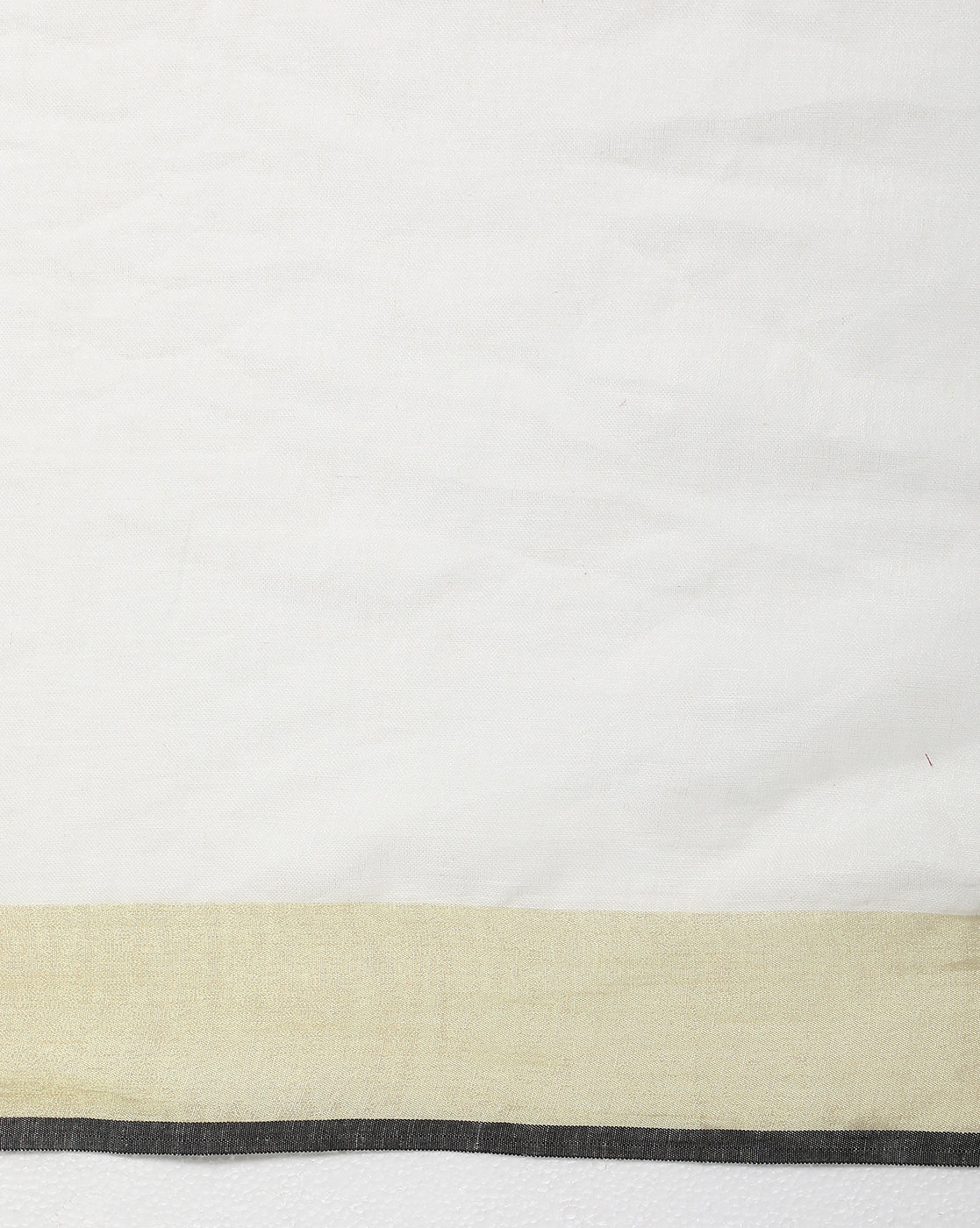 Lively Handwoven Pure Linen White Saree