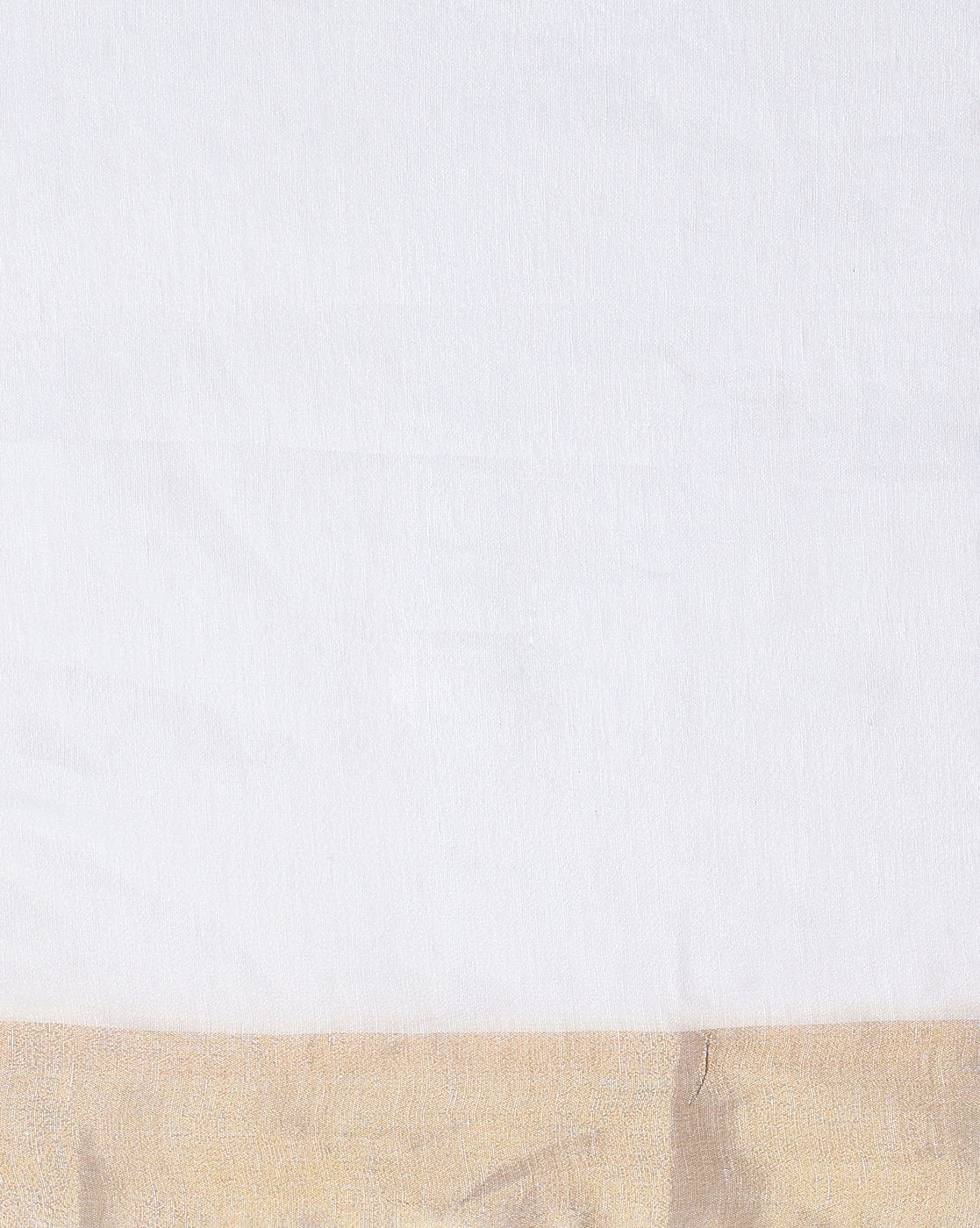 Incandescent Silk Linen White Saree Buta