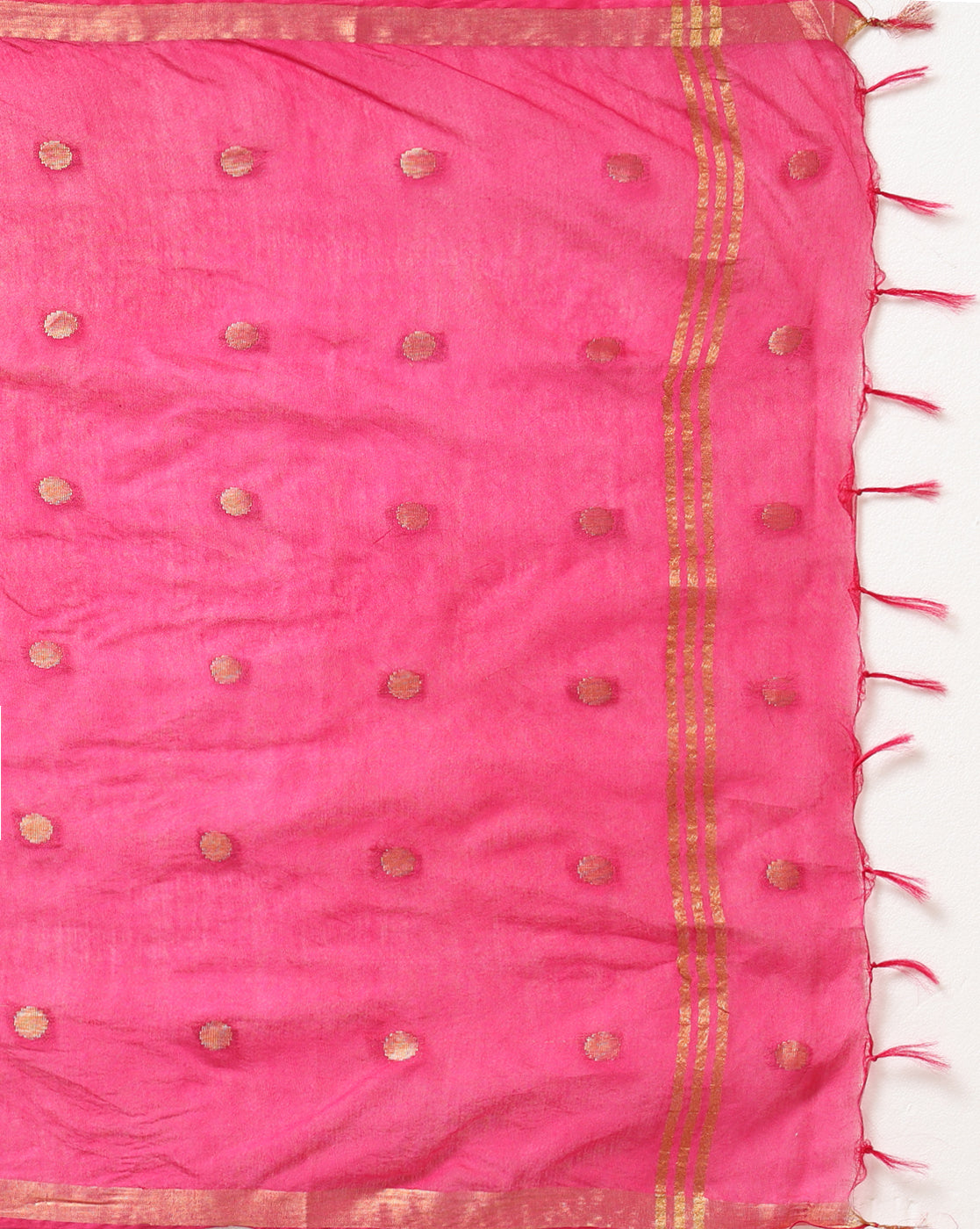 Silkmark Tussar Beige Top Katan Silk Red Dupatta