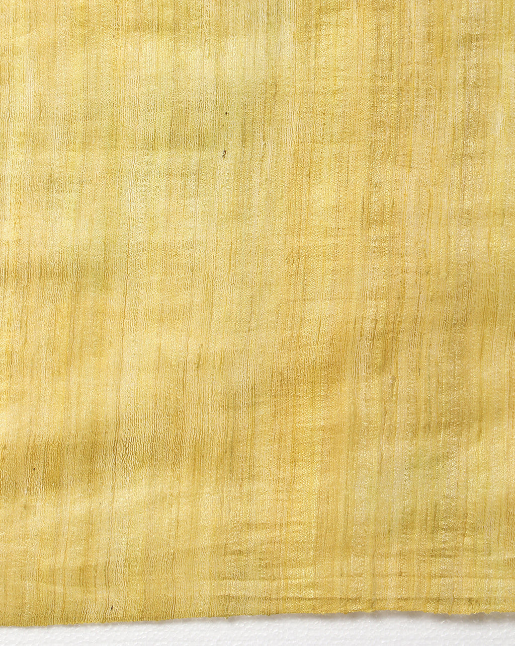 Silkmark Ghicha Tussar Intricate Yellow Saree