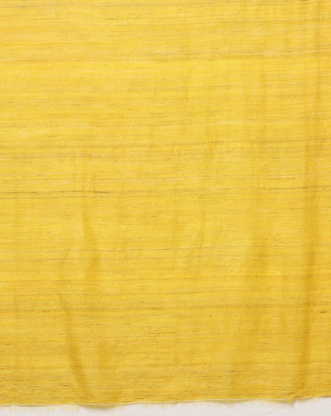 Silkmark Ghicha Tussar Effulgent Yellow Saree