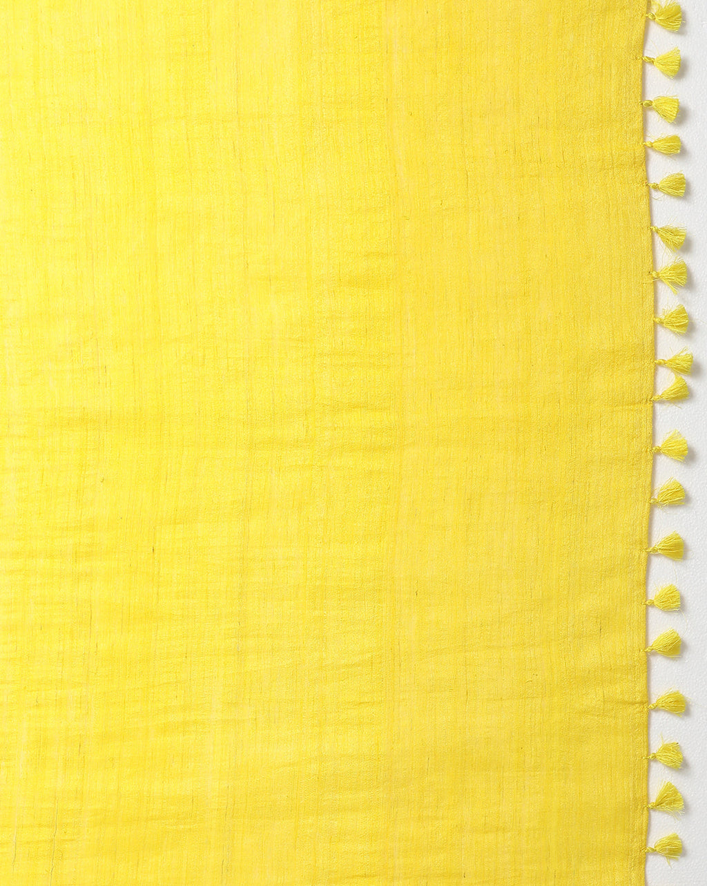 Silkmark Ghicha Tussar Radiating Yellow Saree