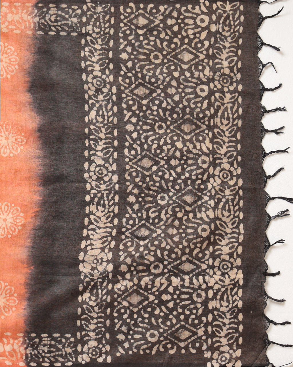 Adorable Khadi Cotton Wax Batik Hand Dyed Black Suit