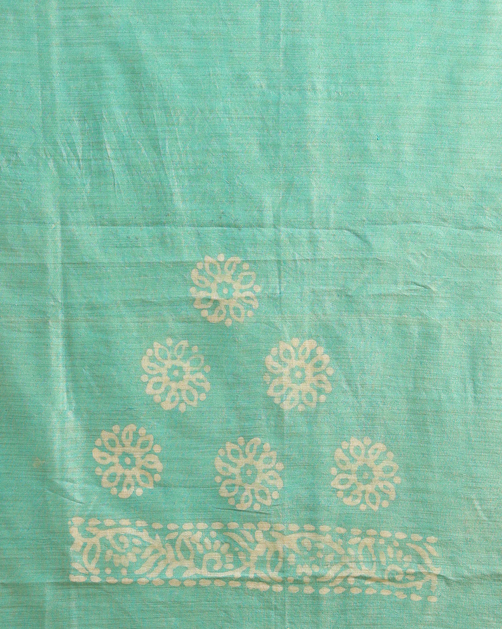 Timeless Khadi Cotton Wax Batik Hand Dyed Blue Suit