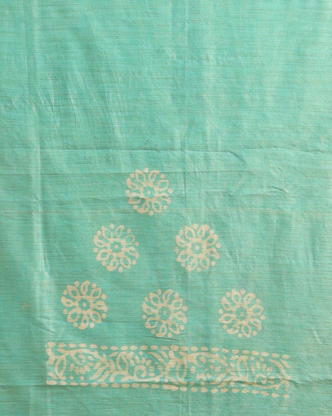 Timeless Khadi Cotton Wax Batik Hand Dyed Blue Suit