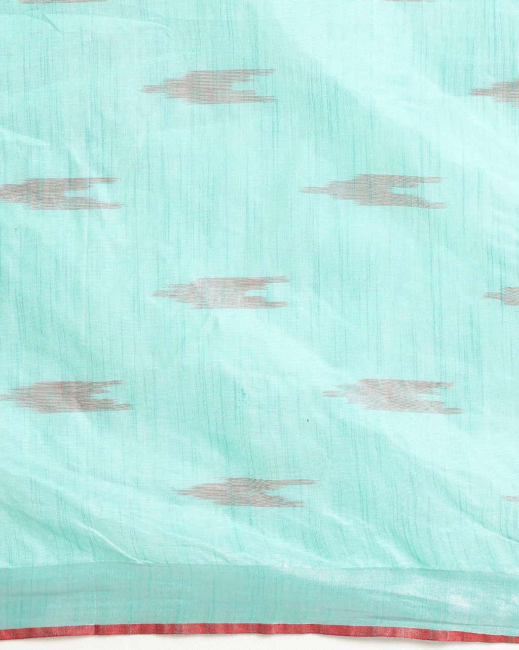 Sunny Ikkat Slub Linen Handloom Blue Saree