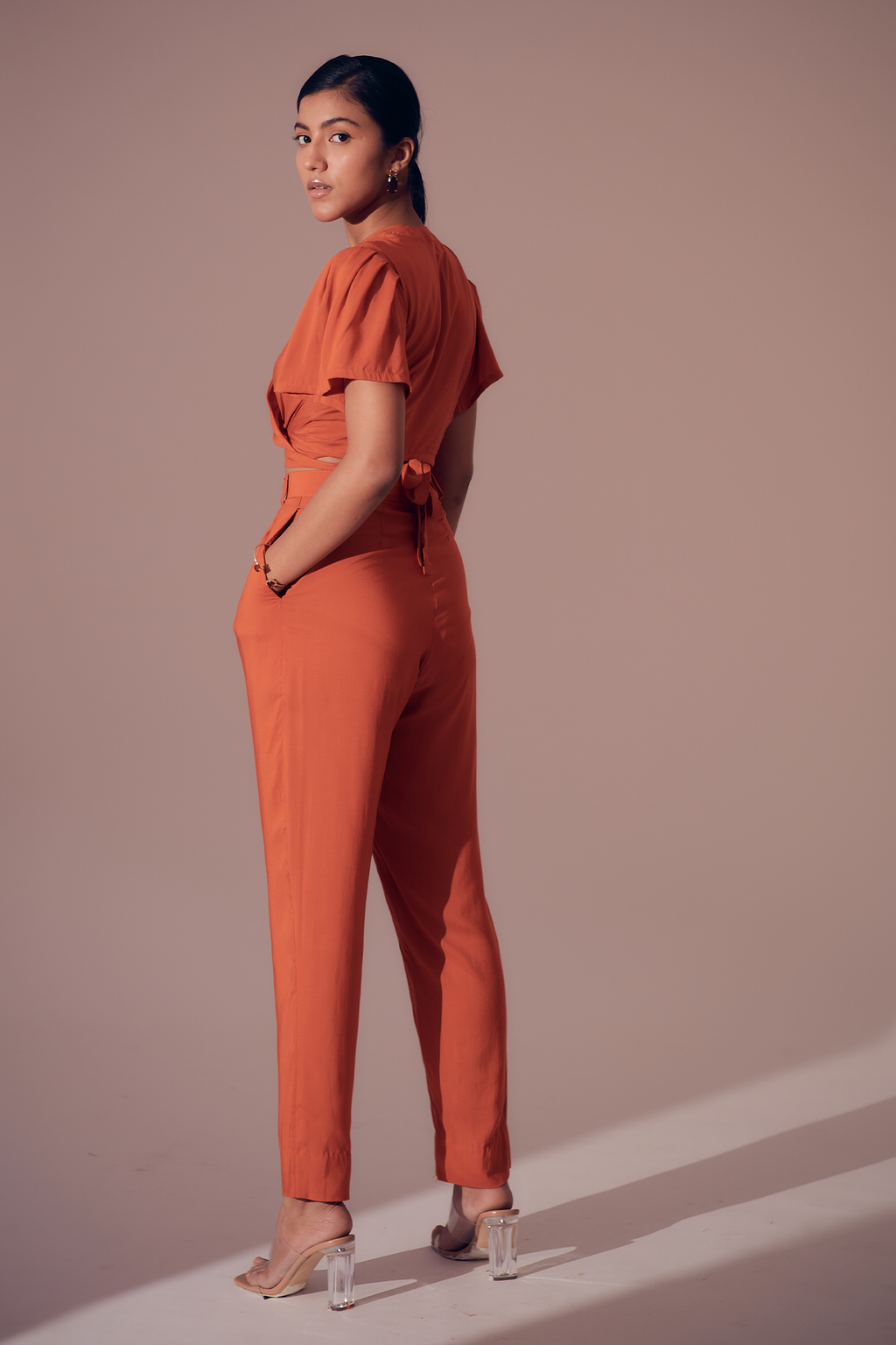Clio Pants - Sunset Orange