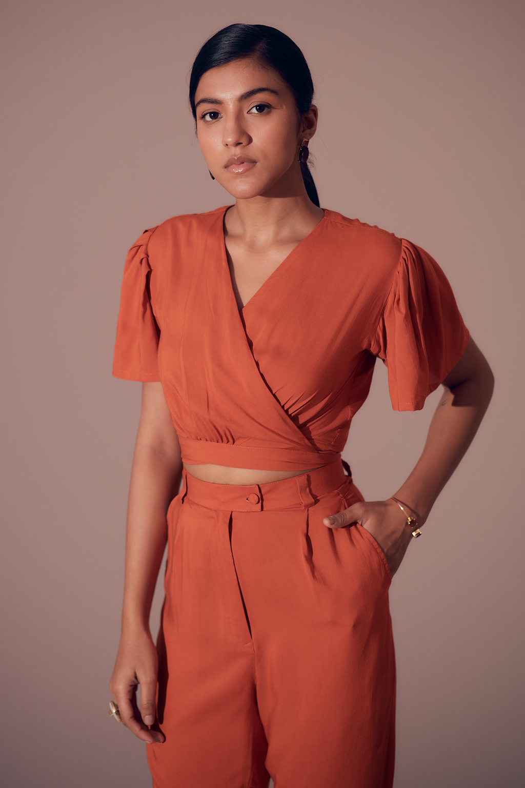 Clio Pants - Sunset Orange