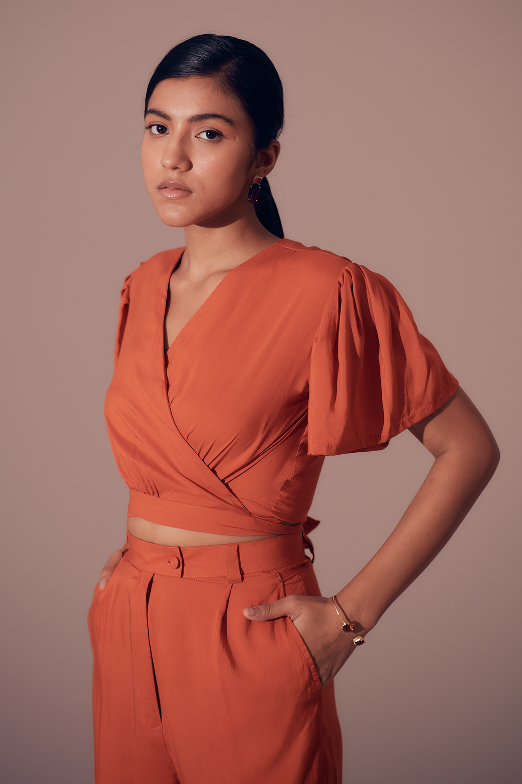 Clio Pants - Sunset Orange