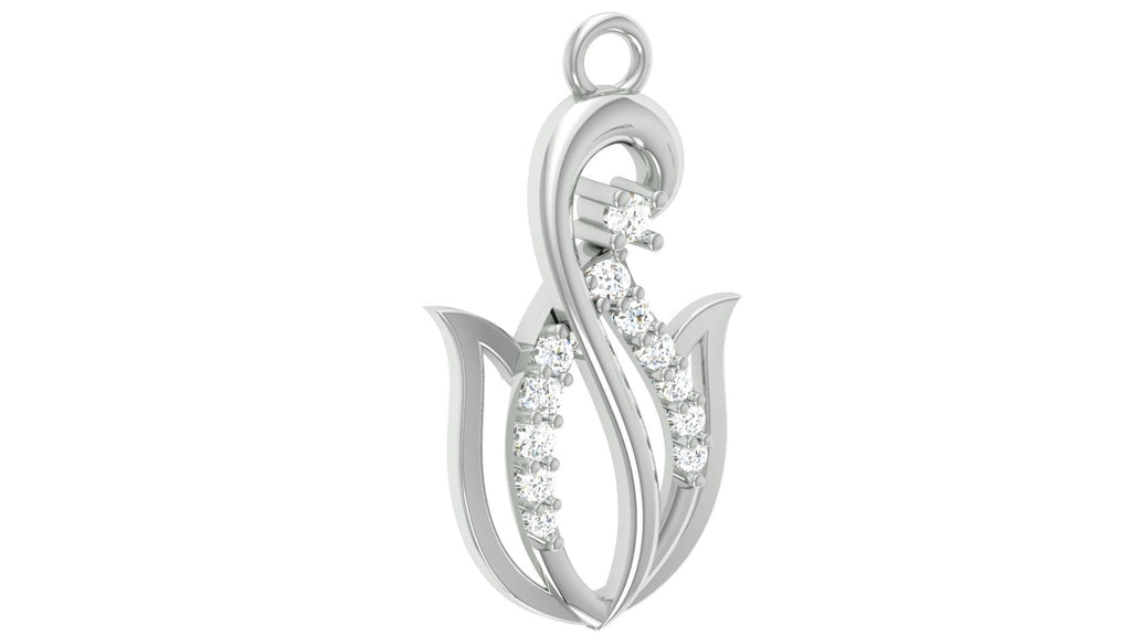 92.5 silver zircon pendant