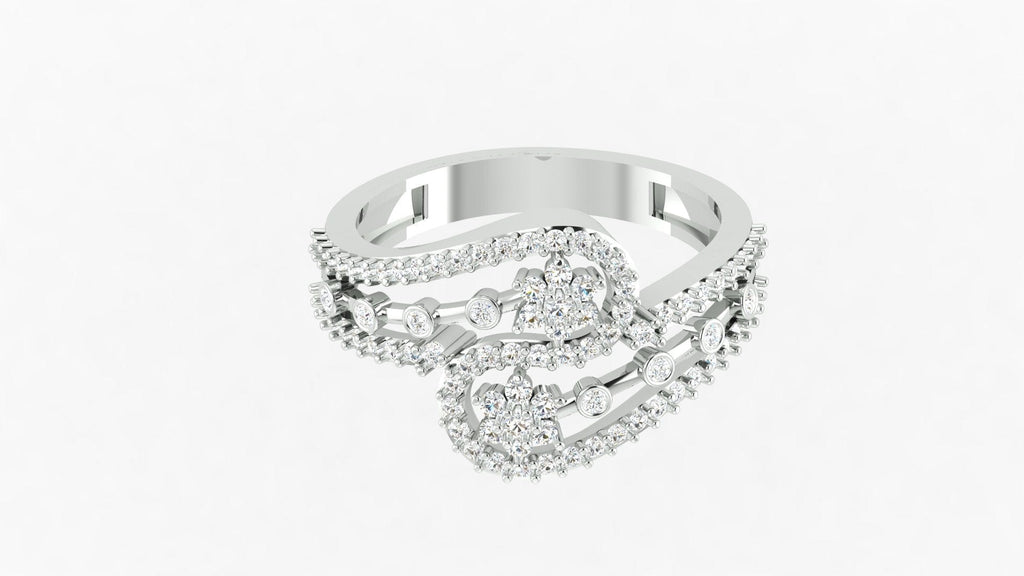 92.5 sterling silver zircon elegant ring