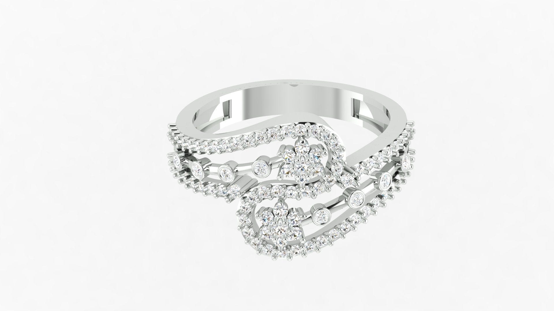 92.5 sterling silver zircon elegant ring
