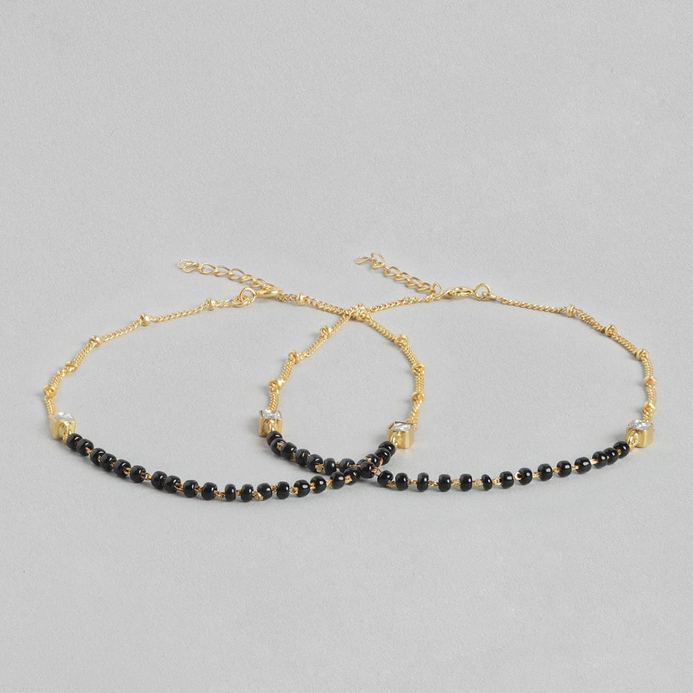 92.5 Sterling Silver Gold plated Anklet