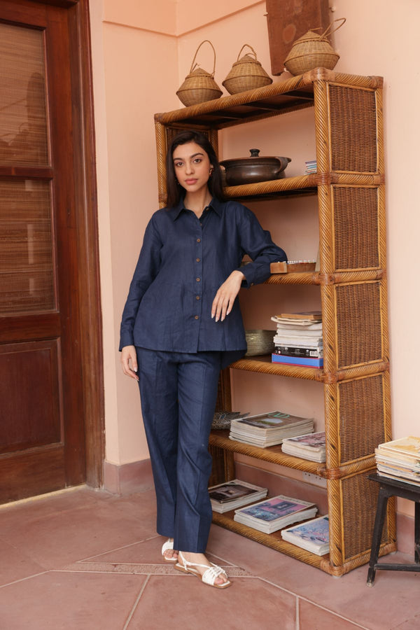 100% Navy Co-ord Set (Set of 2)