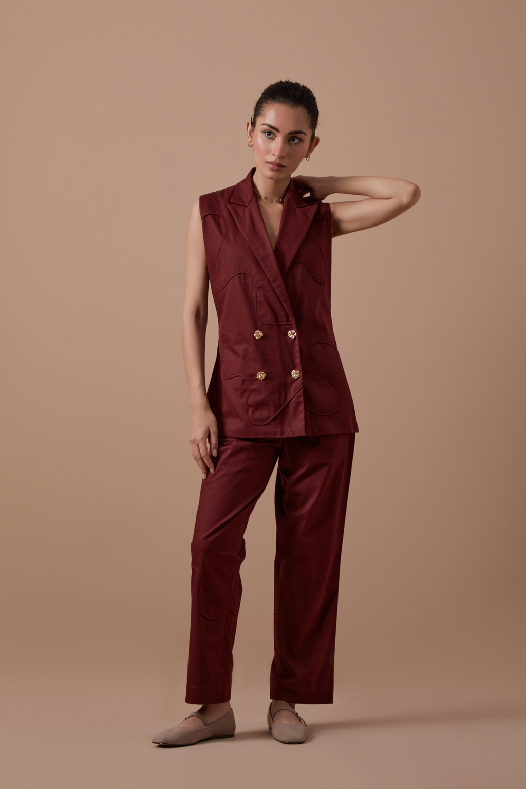 Merlot Half Blazer