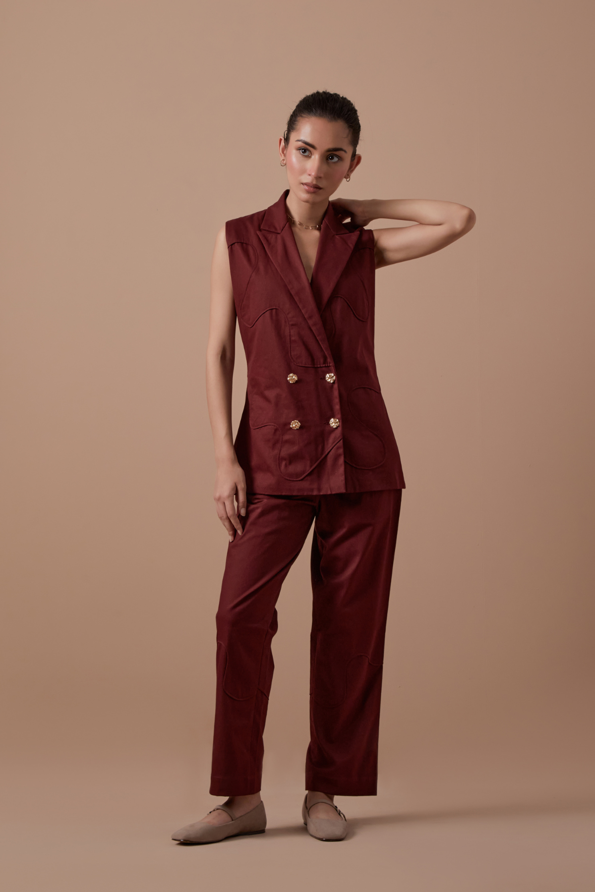 Merlot Half Blazer