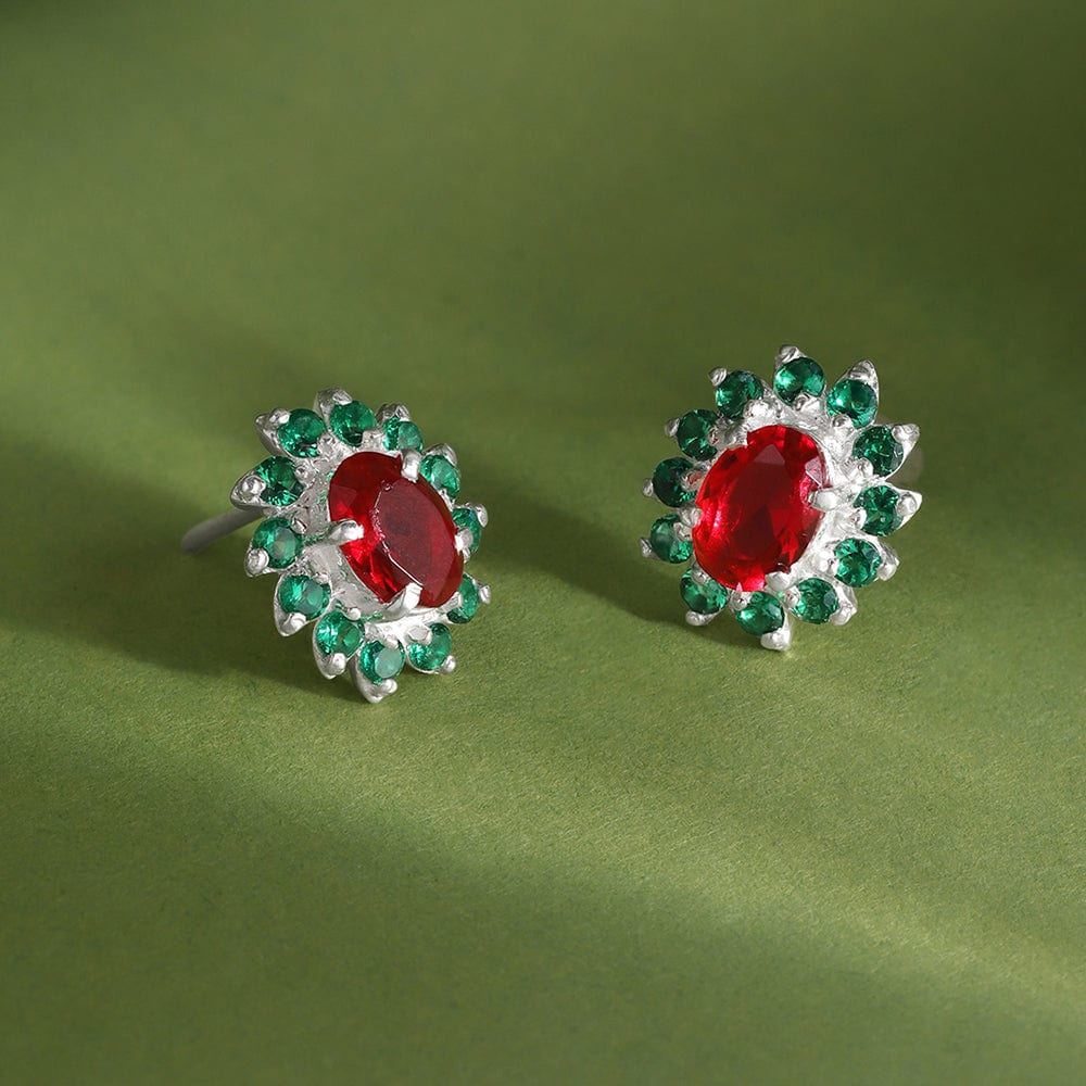 Spring Blossom Silver Studs