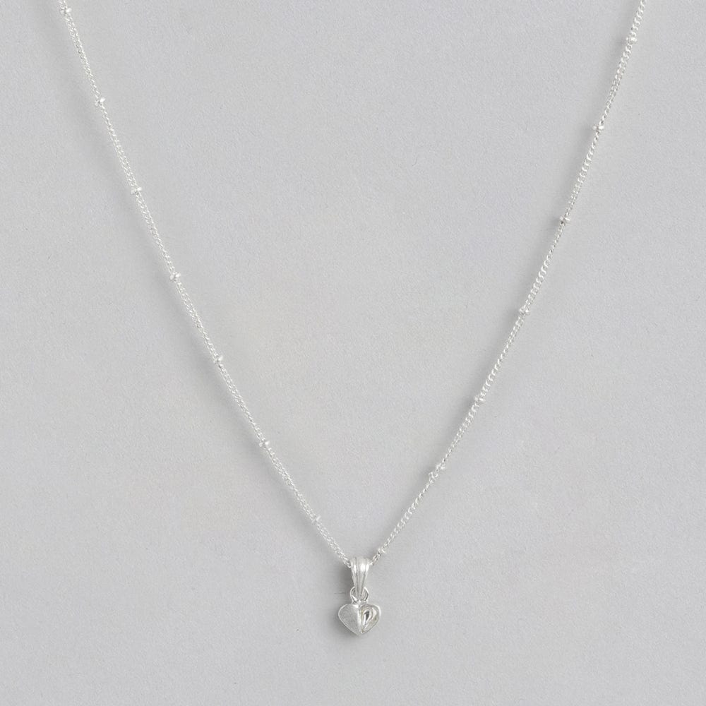 92.5 Silver Kundan heart Necklace