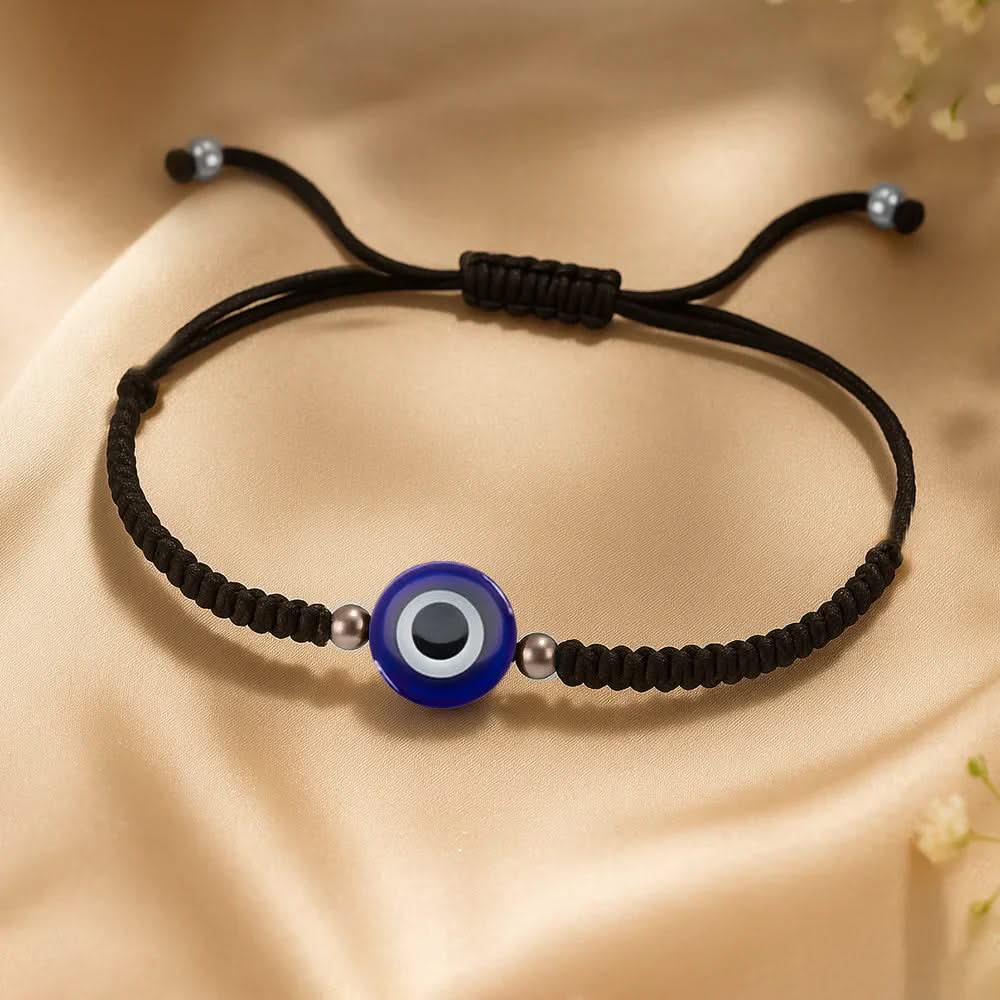 925 Sterling Silver Evil Eye Couple Bracelet Set
