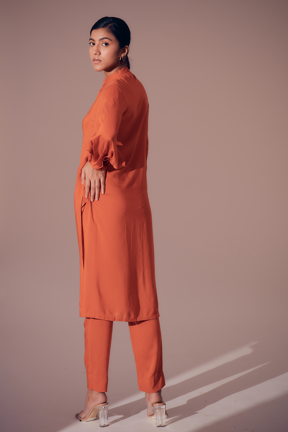 Napa Long shirt - Sunset Orange