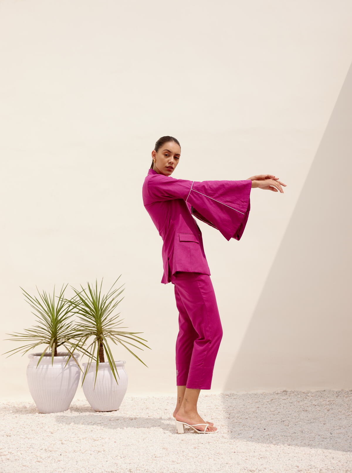 Joy Co-ord Set- Magenta (Set of 2)