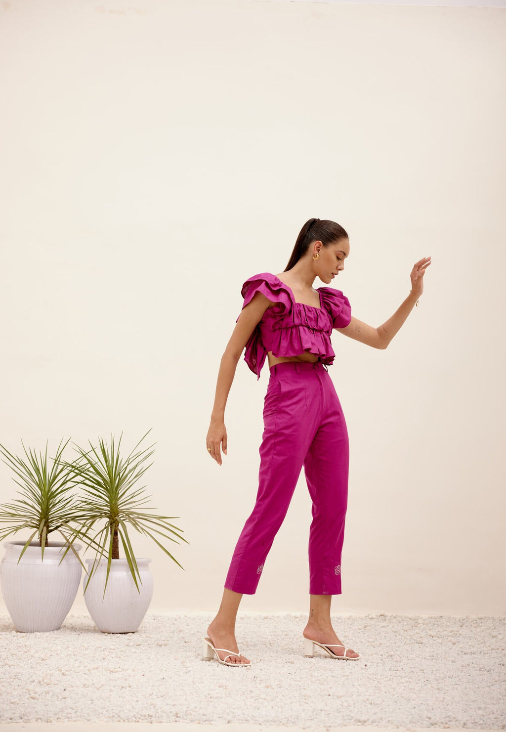 Mimosa Co-ord Set - Magenta (Set of 2)