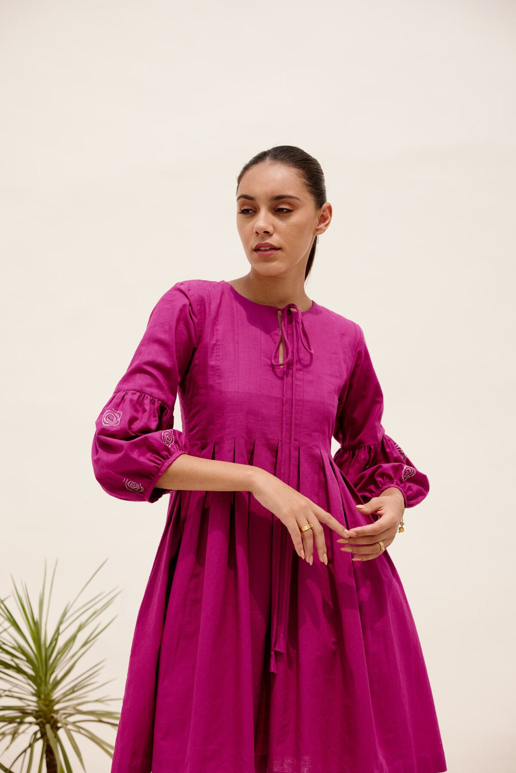 Mid Summer Dress - Magenta