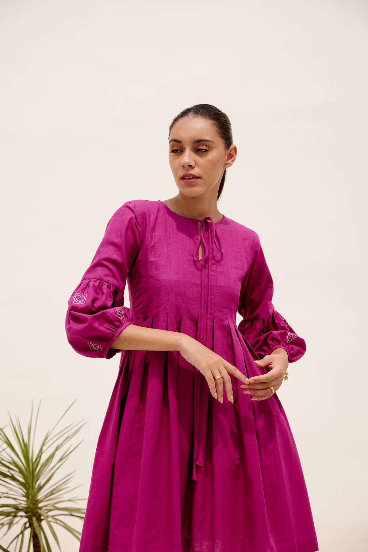 Mid Summer Dress - Magenta