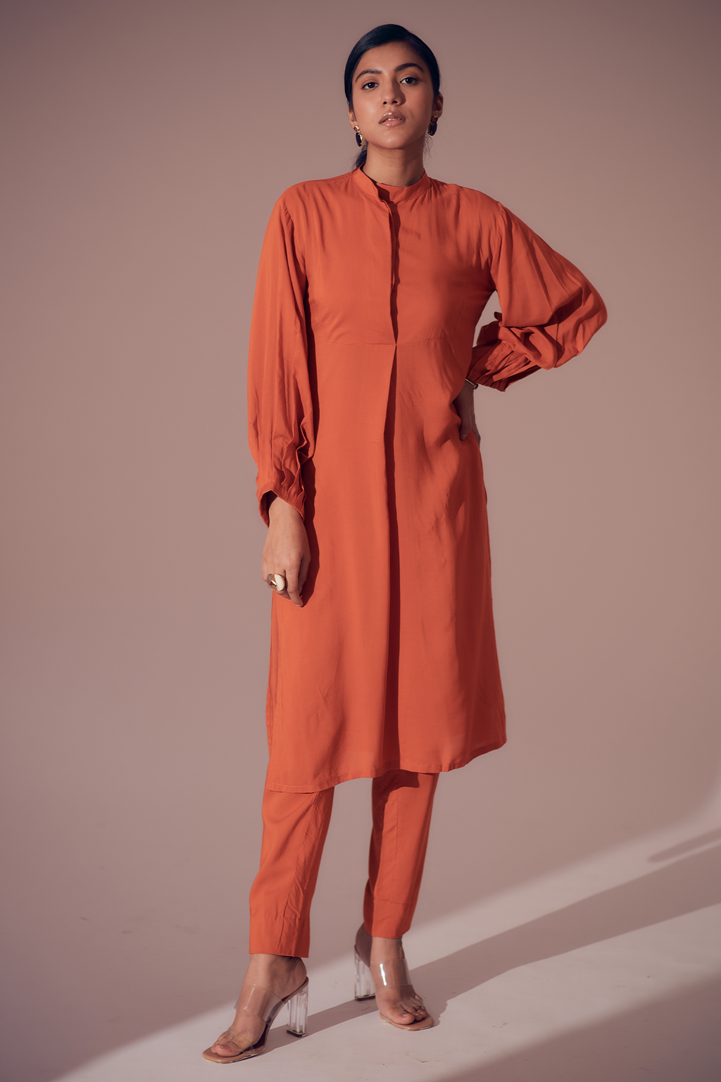Napa Long shirt - Sunset Orange