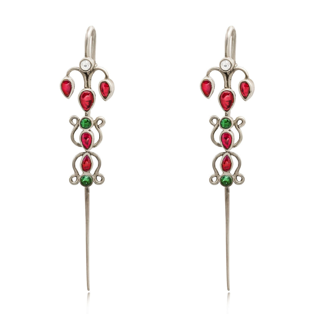 Traditional Silver 92.5 Needle Ear Cuff