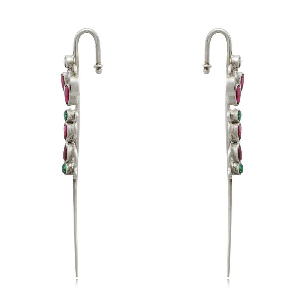 Traditional Silver 92.5 Needle Ear Cuff