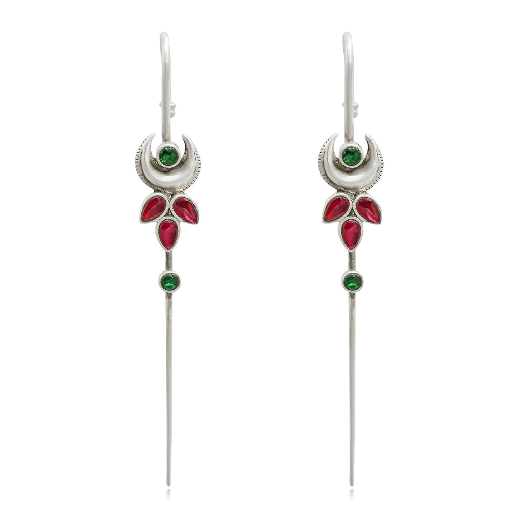 Silver Traditional Needle Earcuff