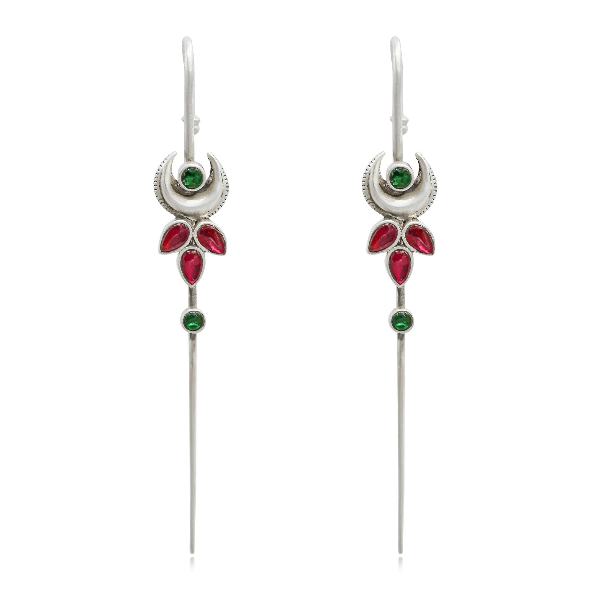 Silver Traditional Needle Earcuff