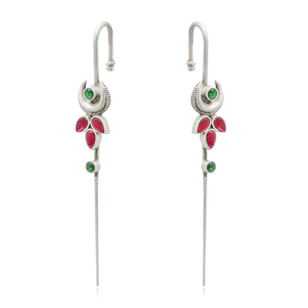 Silver Traditional Needle Earcuff