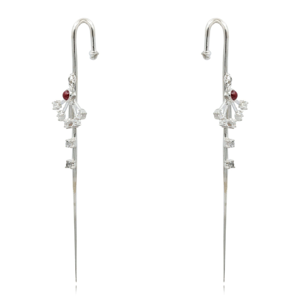 Silver Quirky Earcuff