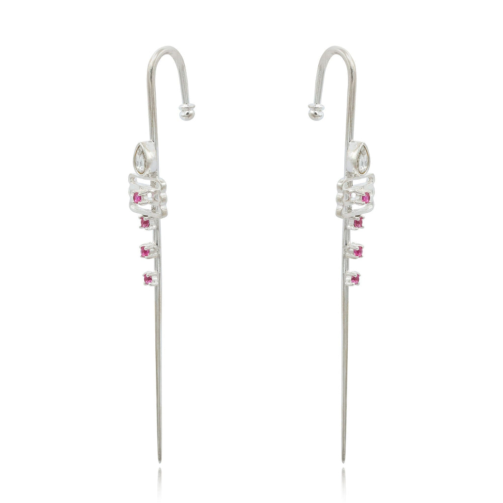 Murugan Trishul Silver 92.5 Needle Earcuff