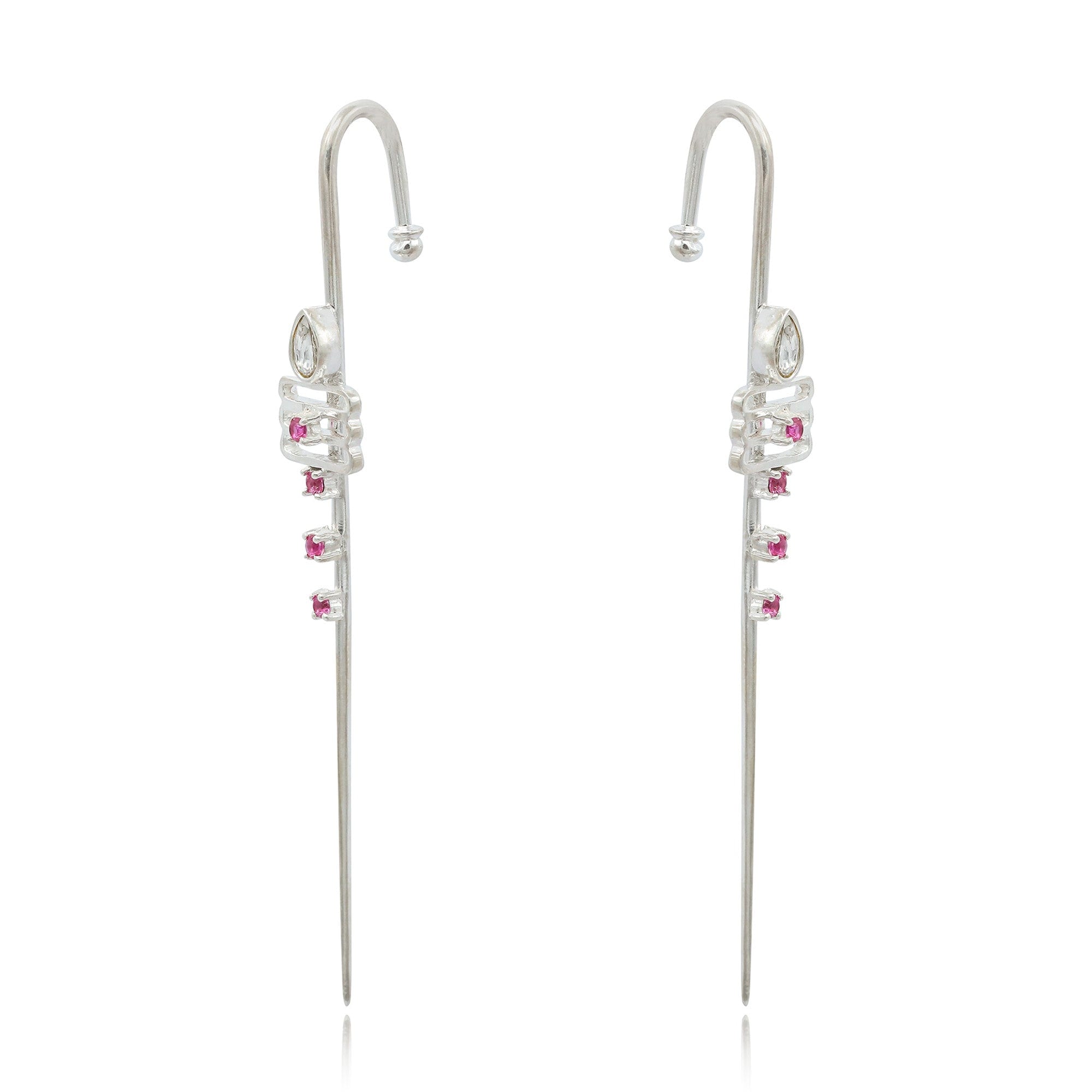 Murugan Trishul Silver 92.5 Needle Earcuff